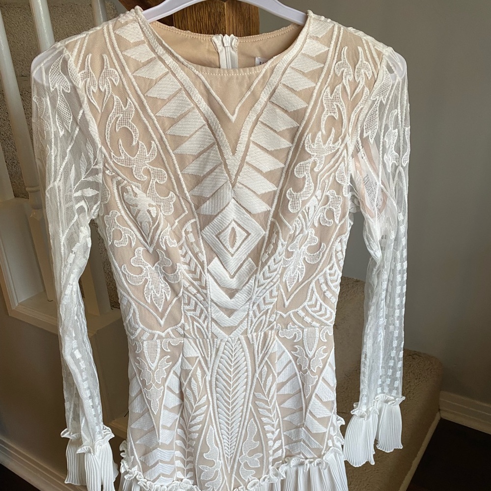 White Long Sleeve Dress